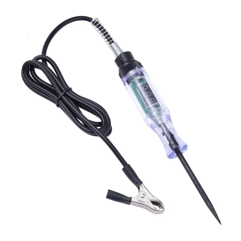 

Auto 3-48 V DC Car Truck Voltage Circuit Tester Car Test Long Probe Pen Light Bulb Automobile