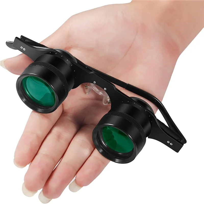 ABFKW Fishing Binoculars Glasses Portable Hands Free Binoculars Telescope 10X Zoom Glasses for Outdoor Fishing Bird Watching