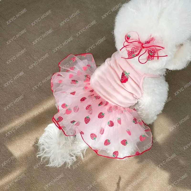 

Cat Clothes Pet Skirt Small Dog Dog Thin Summer Clothes