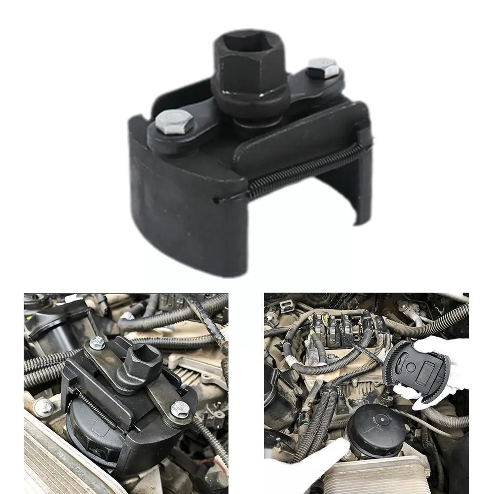 

1pc Oil Filter Wrench 60mm-80mm Cast Adjustable Oil Filter Filter Two-claw Filter Wrenches Tool Remover Wrench Removal Cast D7G5
