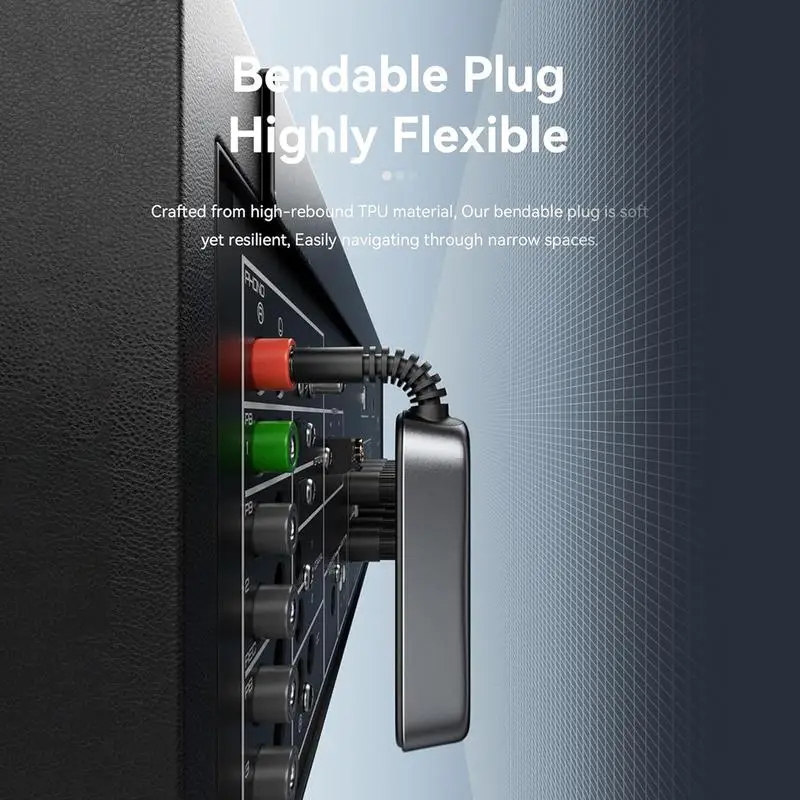 For Refer To Description Audio Receiver For Car 2-In-1 3.5mm Type-C Aux Car Adapter Long Range Audio Adapter Noise Cancelling