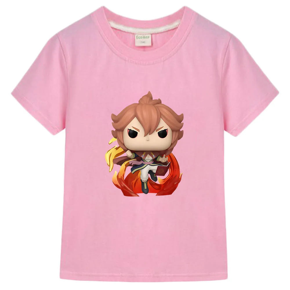 

Black Clover Printed Graphic Anime T-shirts Aesthetic Manga Tshirt Regular Fit 100% Cotton Boys/girls Tee-shirt Fashion T-shirt
