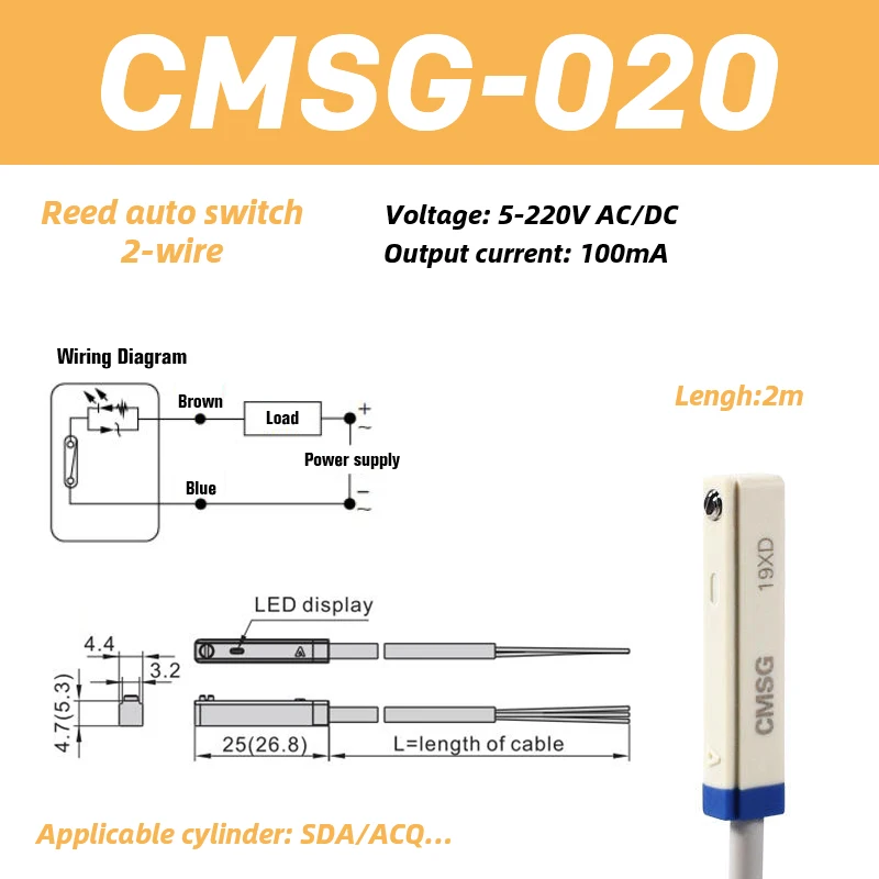 PJJYSVZP 2-aderige NPN PNP CMSG DMSE DMSH CMSJ magnetische PJJYSVZP 2-aderige NPN PNP CMSG DMSE DMSH CMSJ magnetische