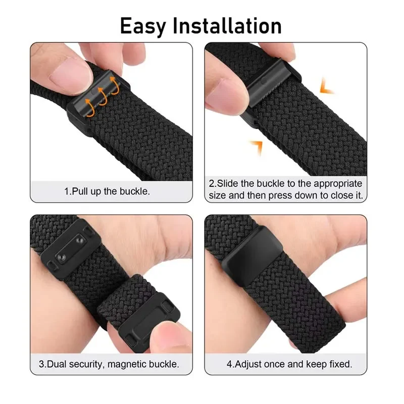 Breathable Nylon Band with Magnetic Buckle and Connector