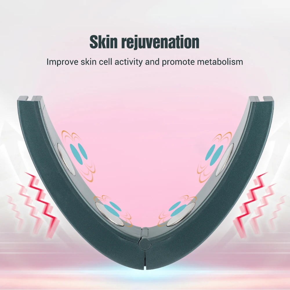 V Face Facial Massager, Intelligent Beauty Household Facial Massager, V-shaped Facial Lifting Firming Belt, Double Chin Reduce