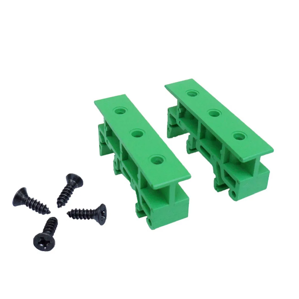 2PCS PCB 25mm DIN Rail Mounting Adapter Circuit Board Bracket Holder