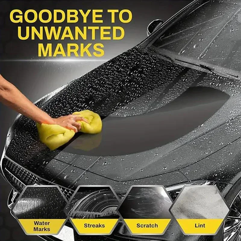 Pva Wash Car Towel Quick-Dry Towel Ultra Absorbent Scratch-Free Reusable For Auto Maintenance Soft Deerskin Cloth car washing towel suede car towel microfiber car towel car drying towel deer skin towel