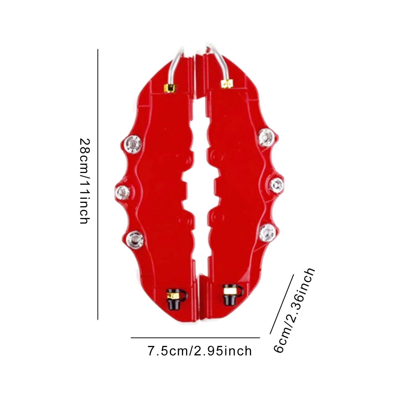 Brake Caliper Cover 1Pair Car Disc Brake Caliper Covers Universal High Gloss Heat Resistant 3d Disc Car Covers brake dust covers