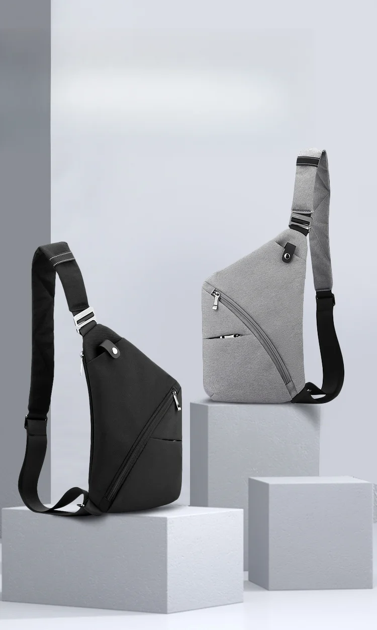 Unterarmtasche, Waffentasche, Brusttasche, Herren-Brusttasche, Crossbody-Brusttasche, diebstahlsichere, eng anliegende Brusttasche, Einzel-Schulter-Reiserucksack, lässig_voghion.com