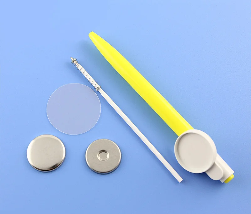 Badge Parts Button Making Supplies Badge Pin 1" 25mm 100pcs Pin Badge Button Parts Diy Ballpen Blank Badge Maker Supplier Material Multiple Colors