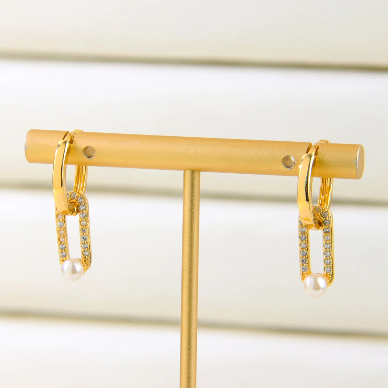 Dubai Mode Tropfen Ohrringe 21k vergoldet italienische Zirkonia Sterne baumeln Ohrring brasilianische arabische Frauen Vintage täglichen Schmuck – Detail 7