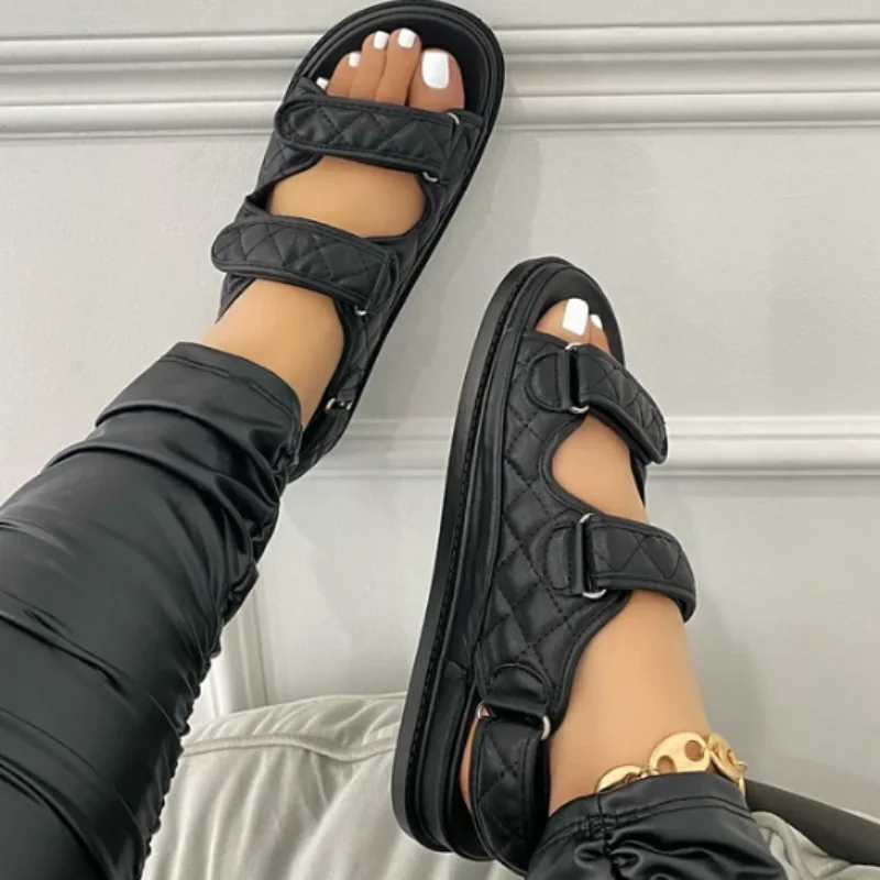 Summer Shoes Ladies Gladiator Sandals Ladies High Quality Shoes Summer Flat Heel Soft Sole Sandals