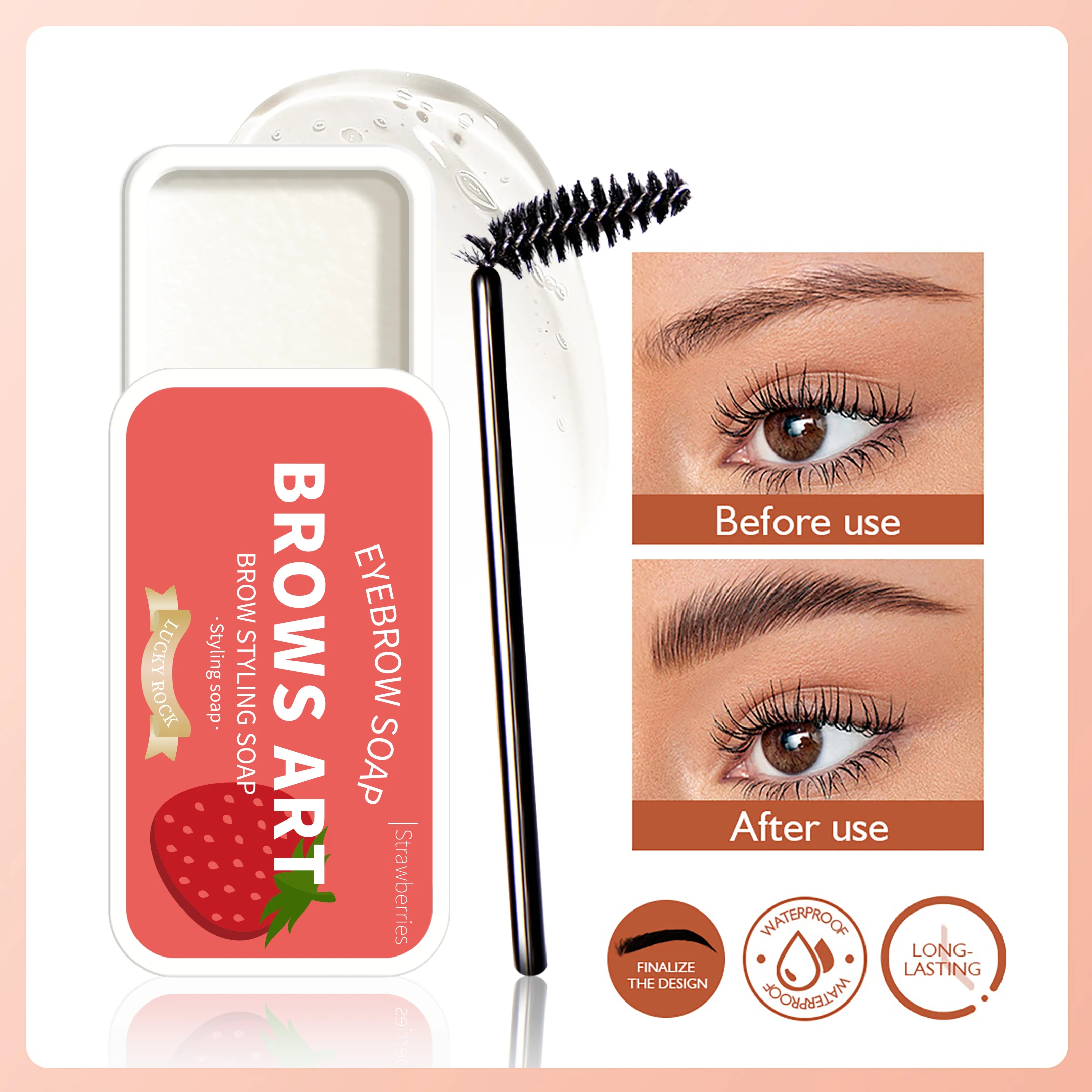 Eyebrow styling cream Three-dimensional and long-lasting transparent eyebrow cream eyebrow glue eyebrow soap eyebrow wax 4