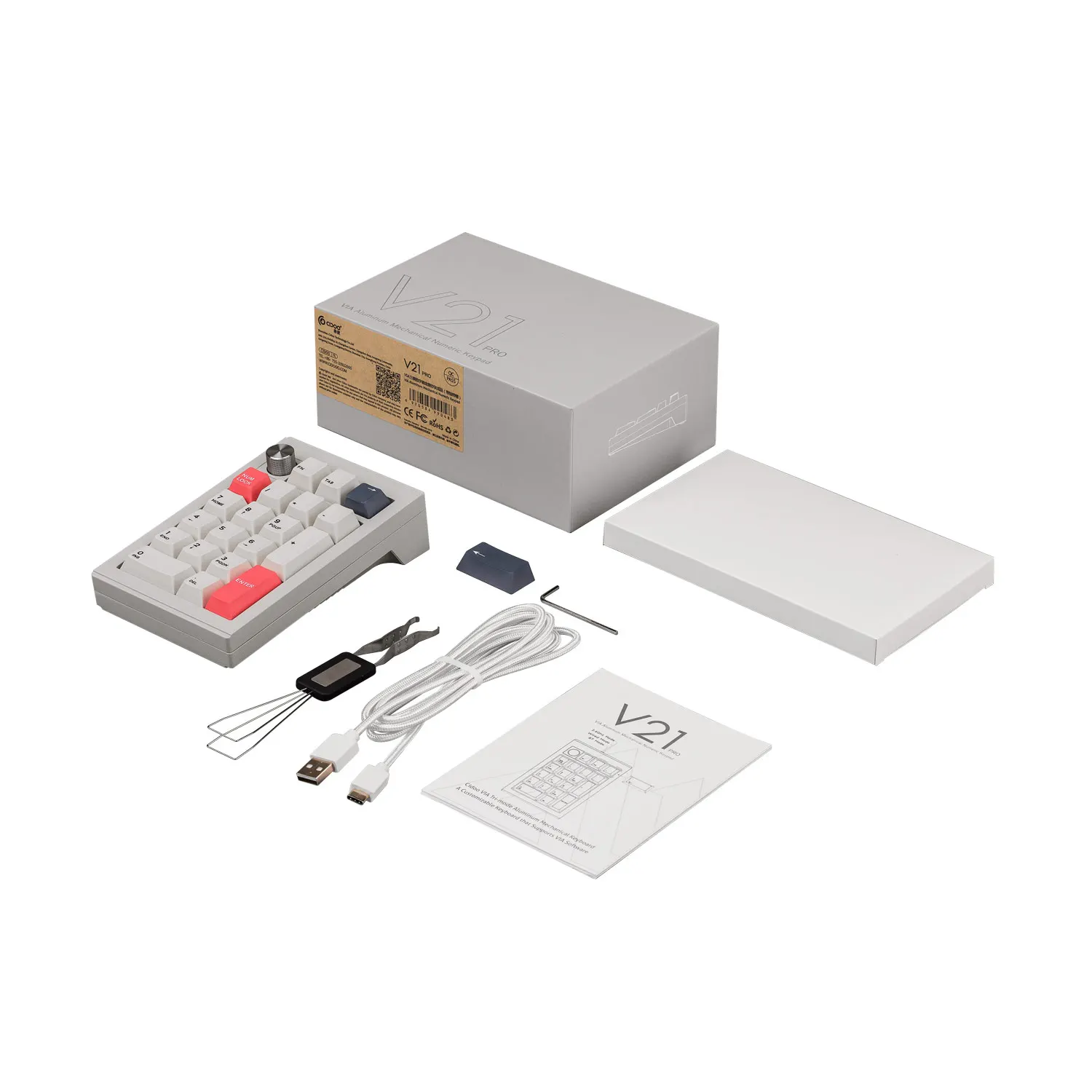 CIDOO V21 PRO メカニカルテンキー Amazon | CIDOO V21 V2 メカニカルナンバーパッド | トリプル