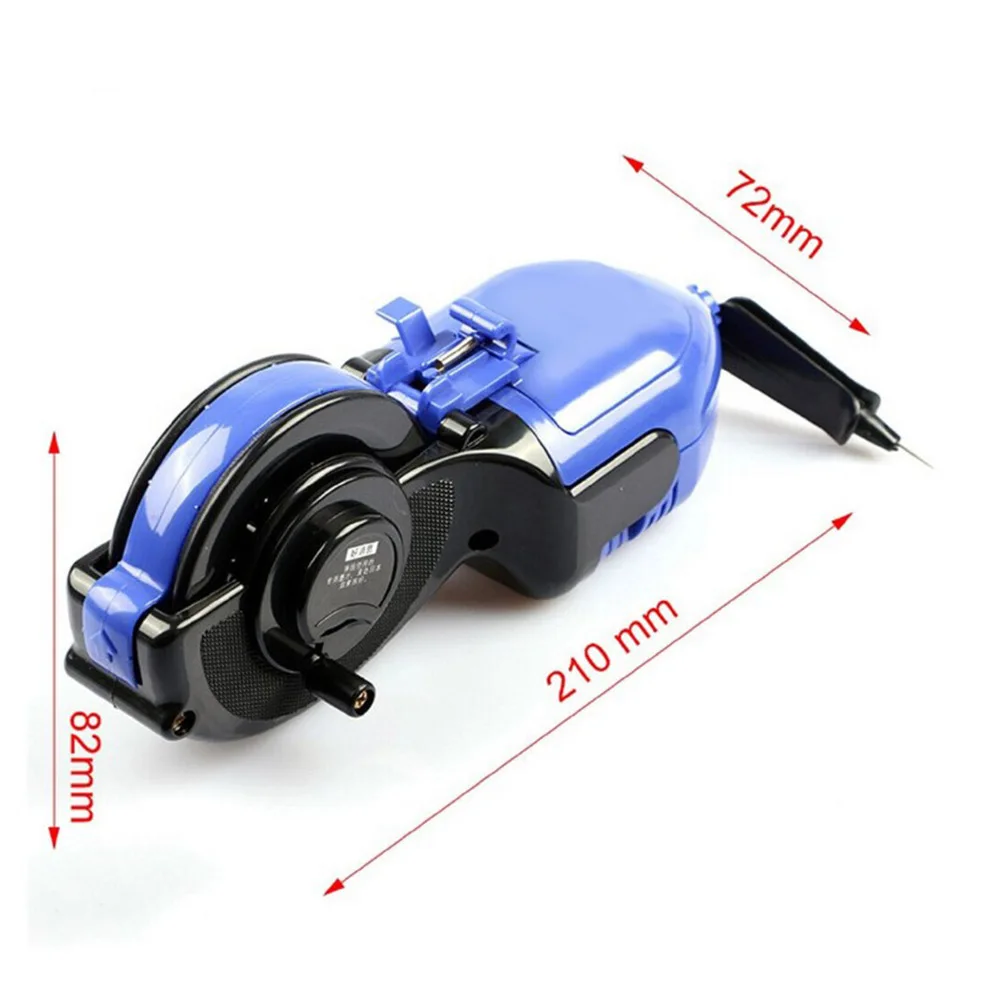 Marker Scriber Ink Fountain Woodworking Tool Manual Ink Marker Scriber 21x7x5cm 30M Chalk Lines ABS Plastic Practical