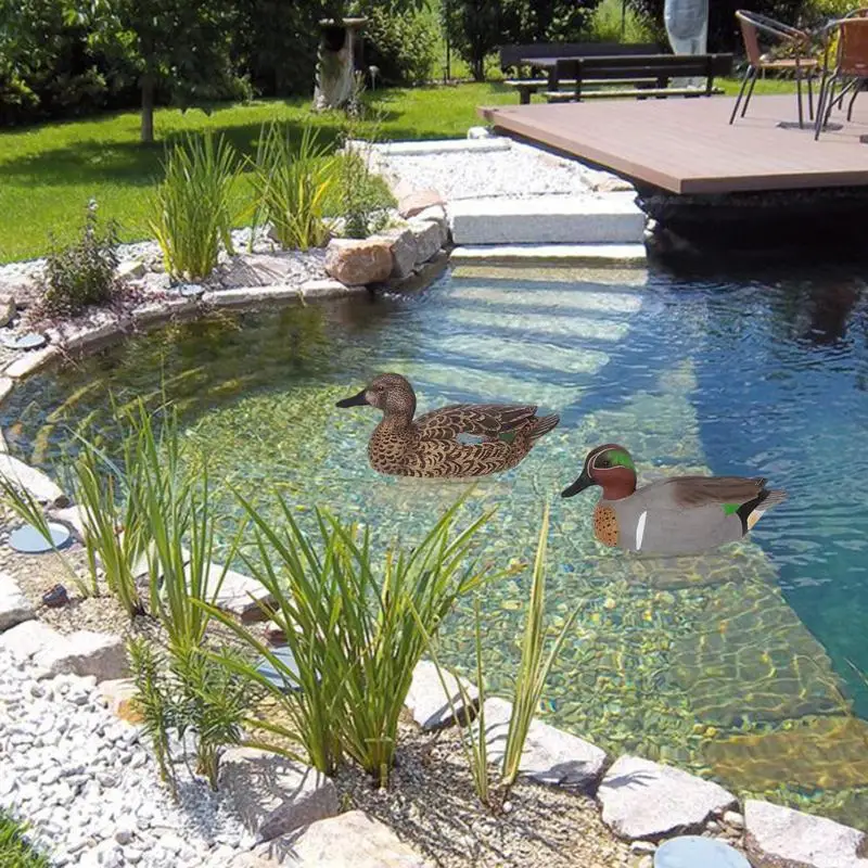 thumbnail image 2 of Señuelo de pato flotante nórdico, simulación de patos de caza, jardín, piscina, patio, lago, 28,5 x 12 x 17 cm, decoración del hogar, accesorios de jardín, 2 of 6