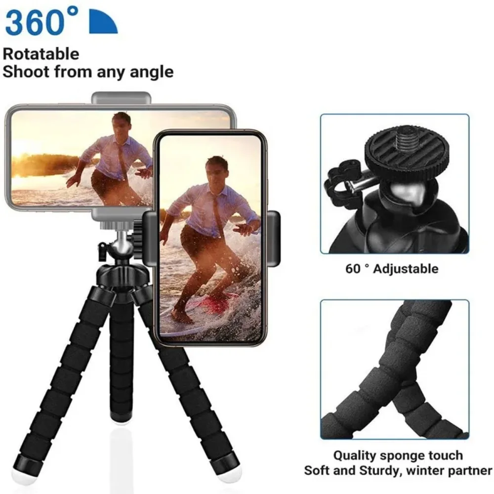 Universal Phone Tripod Monopod Holder Bracket for Camera Smartphone