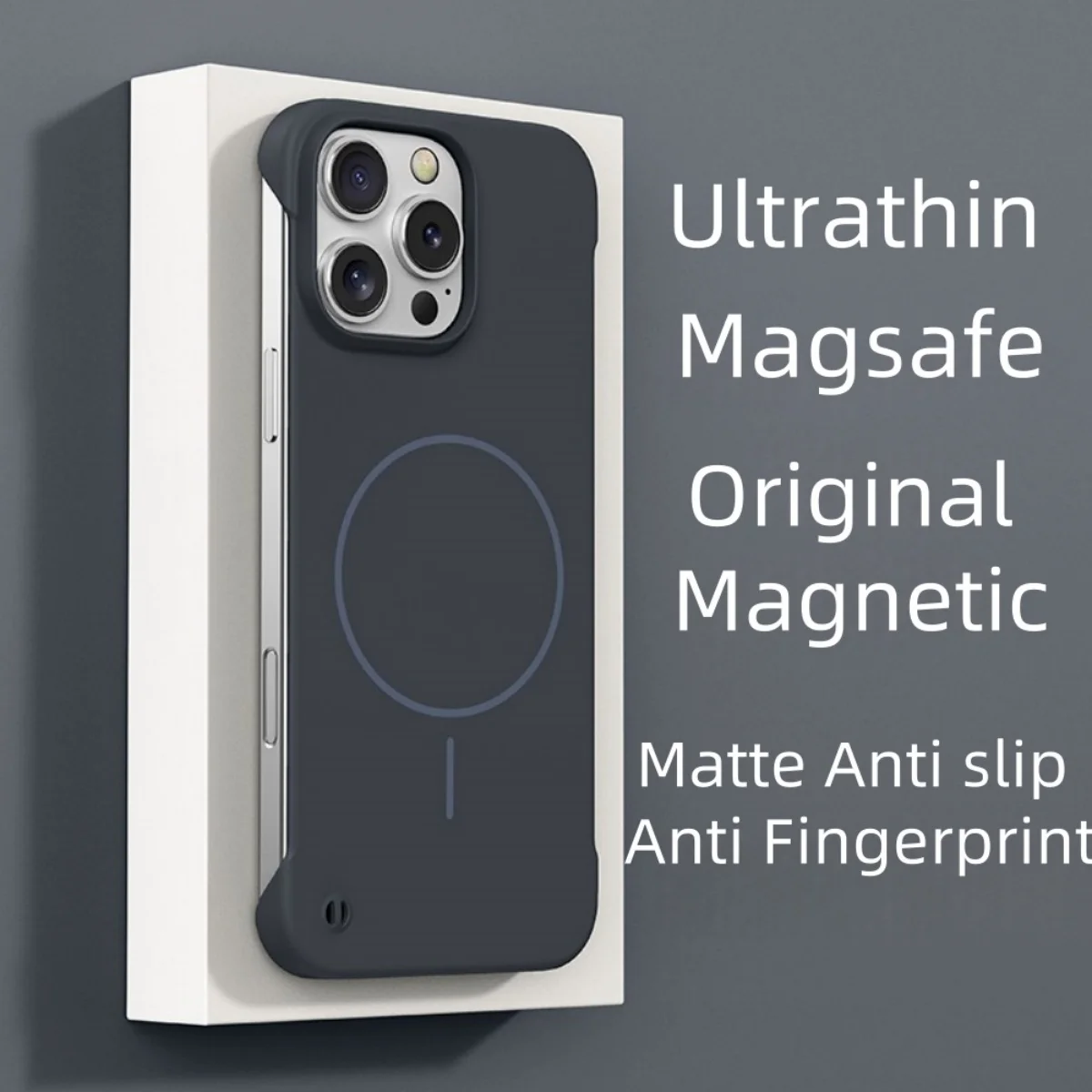 Slim Frameless Magnetic Cooling Case with Wireless Charging Capability