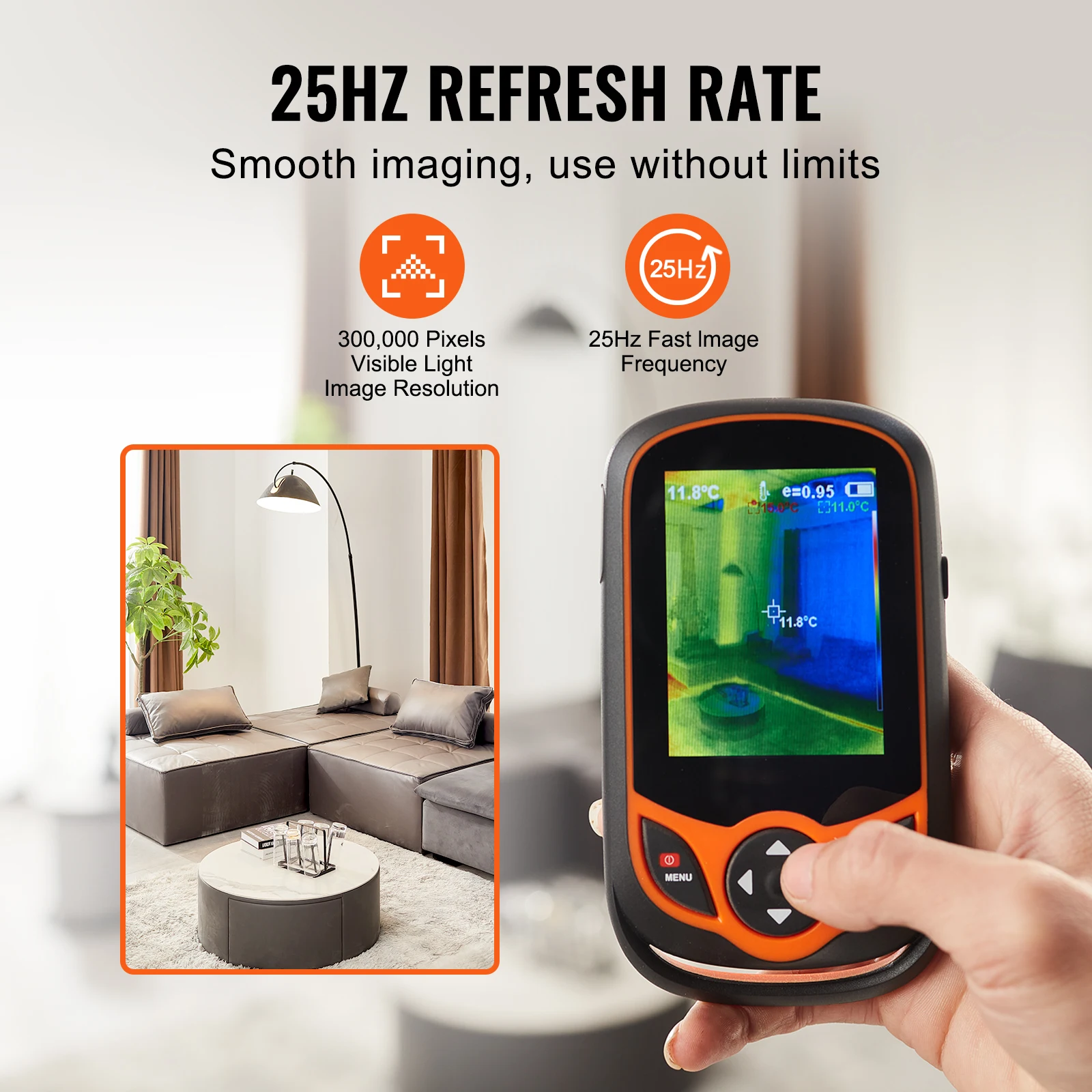 Portable Thermal Imaging Camera with WiFi and Touch Screen