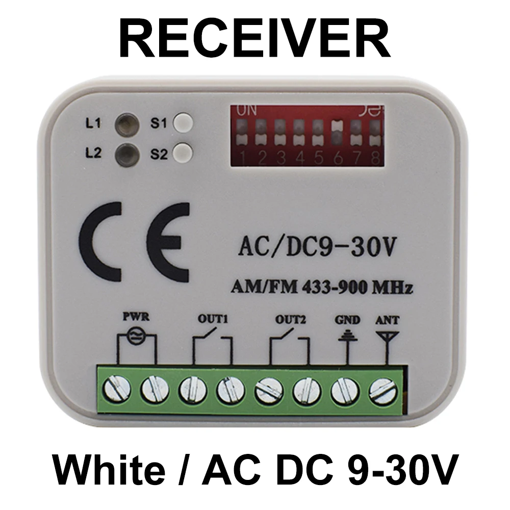 Kit Receptor bicanal universal + mando a distancia. RX Multi - Puertas  automáticas Suitdoors