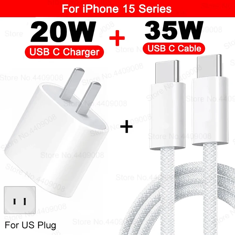 PD 20W Fast Charger with Cable - High-Speed Charging Solution