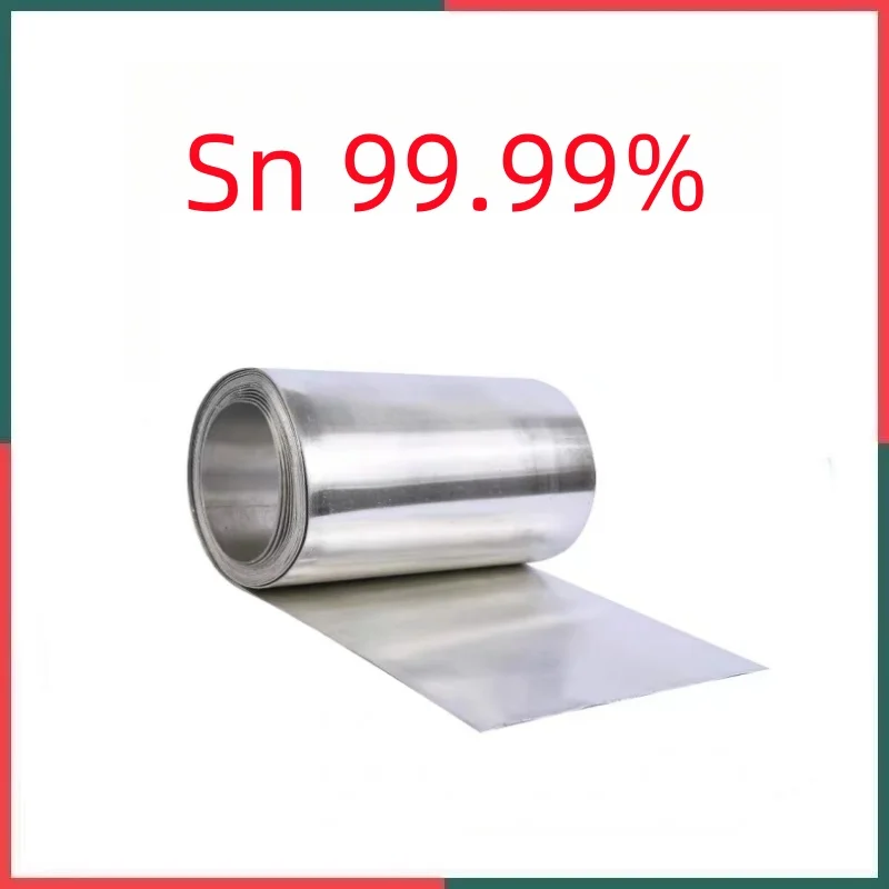 ฟอยล์ดีบุกความบริสุทธิ์สูง Sn99.99% สายพานดีบุกขนาดพิเศษที่ปรับแต่งได้สำหรับการทดลองทางวิทยาศาสตร์ 1