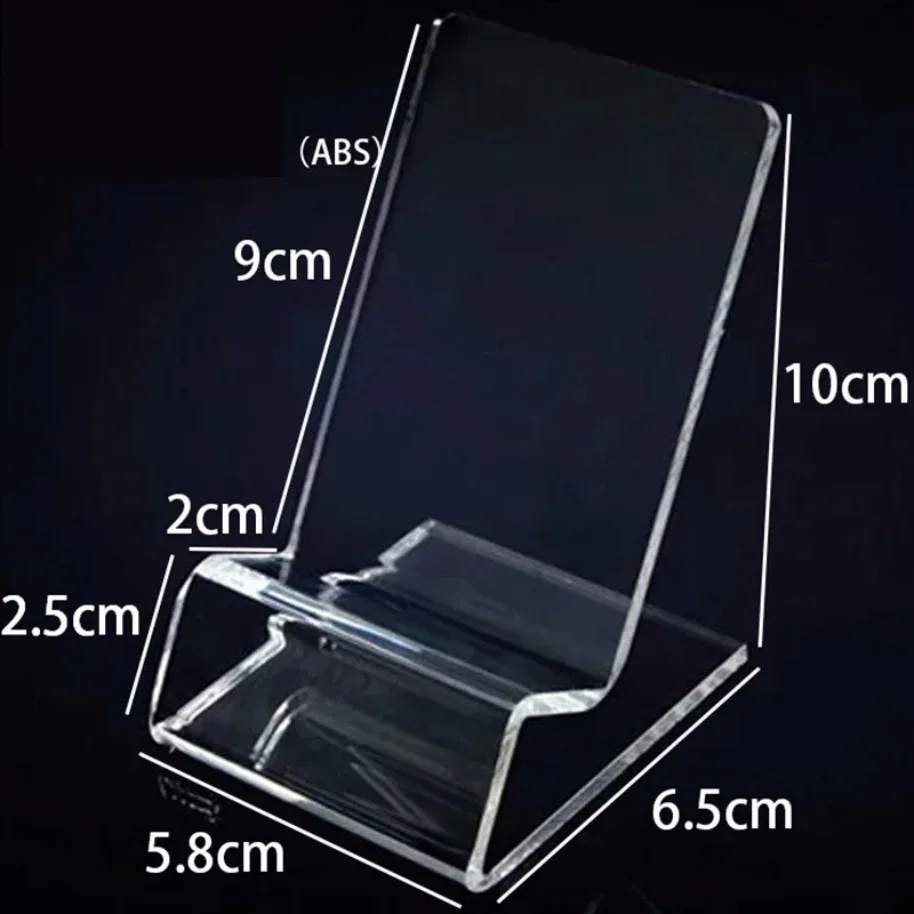 Acrylic Stand Phone Holder Transparent Tablet Bracket Shelf Window Counter Display Showcase For iPhone Smasung Xiaomi Cellphone