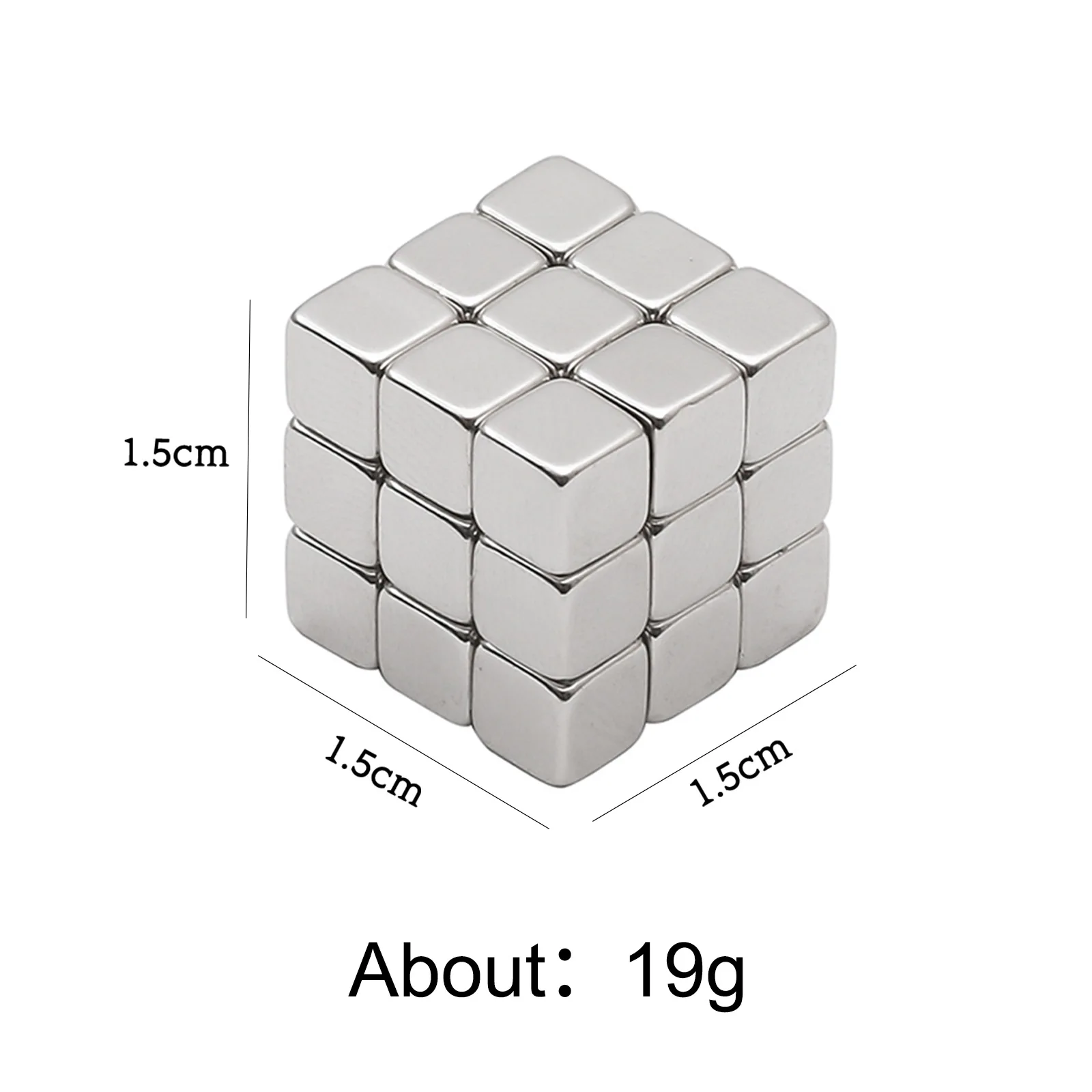 Mini Square Magnets Strong Multifunctional 27pcs For Water Ripple Cat's Eye Nail Art Magic Cube Design