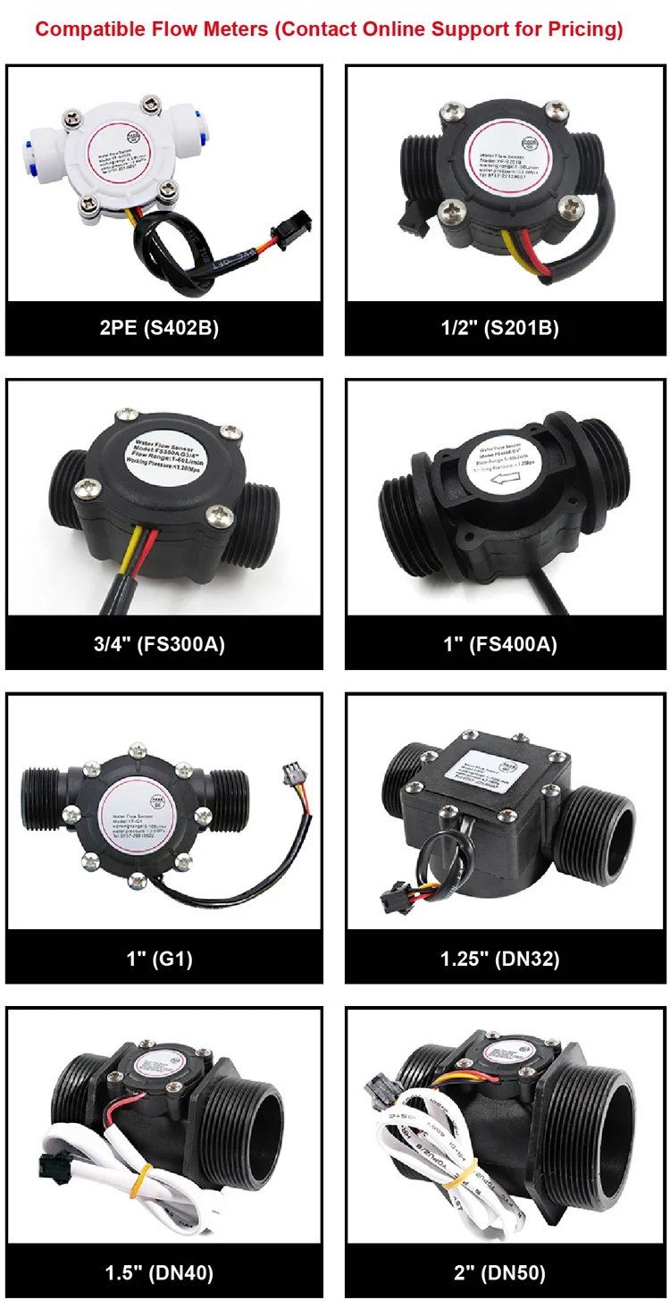 Automatic Flow Control Meter Set ZJ-LCD-M DN8-25 DC24V Liquid Filling Machine Fl