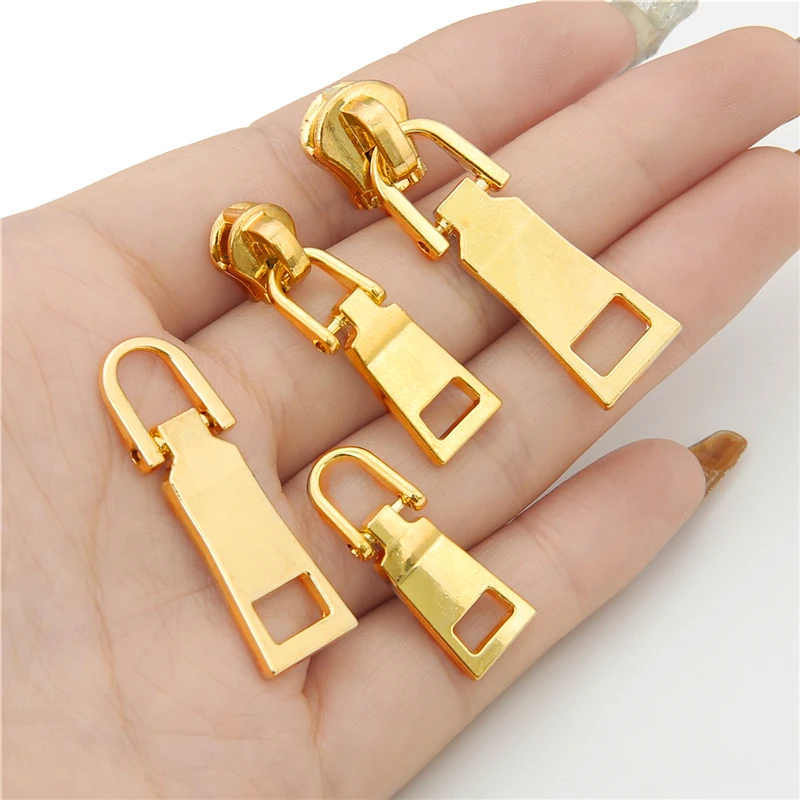 2pcs Detachable Zipper Pullers Zipper Sliders Head Zippers Fixer Repair kits for Backpack Coat Bag DIY Sewing Craft Accessories