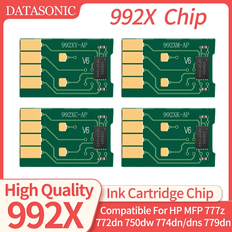 

992 992X chip Compatible Ink Cartridge chip for HP PageWide 755dn 774dn 750dn 750dw 772dn 772dw 777z 777zs 779dn Printer chip