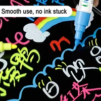 LED Luminous Blackboard Pen 12-color Erasable Liquid Colored Pen Drawing Board Whiteboard Chalkboard Pen Color Highlighter Erase 2