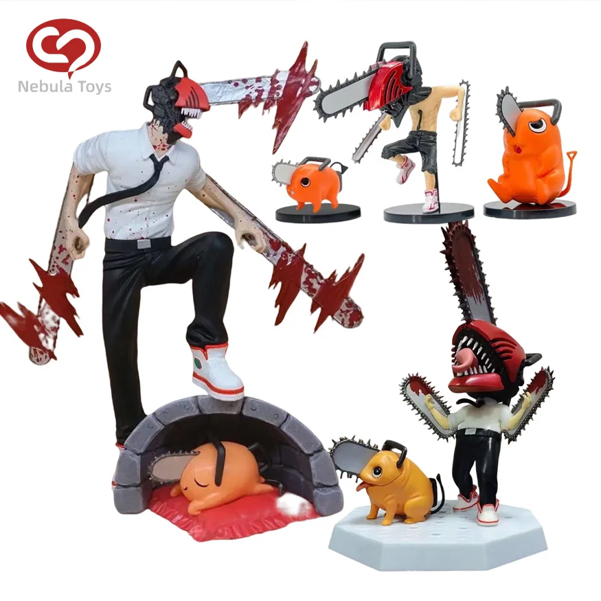 Chainsaw Man Anime Figures Pochita Figure PVC Statue Chainsawman Denji Action Figurine Model