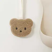 

Plush Cartoon Bear Mommy Bag Accessories Handwritten Hangable Name Badge Anti-Lost Infant Diaper Bag Pendant New Baby Supplies