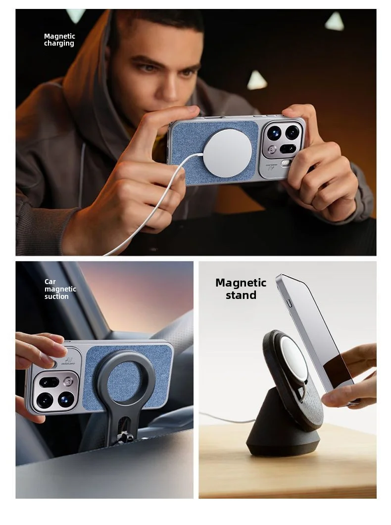 New Fashion Hard PU+PC Magnetic MagSafe Protective Case