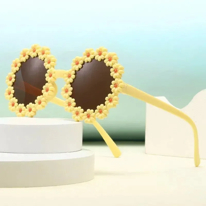Children Sunglasses Sunflower Kids Fashionable Flower Ring Daisy