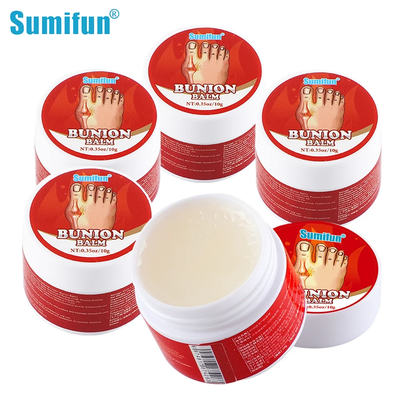 

1/3/5Pcs Sumifun Bunion Pain Relief Cream Joint Toe Stiffness Gout Arthritis Rheumatism Treatment Hallux Valgus Feet Health Care