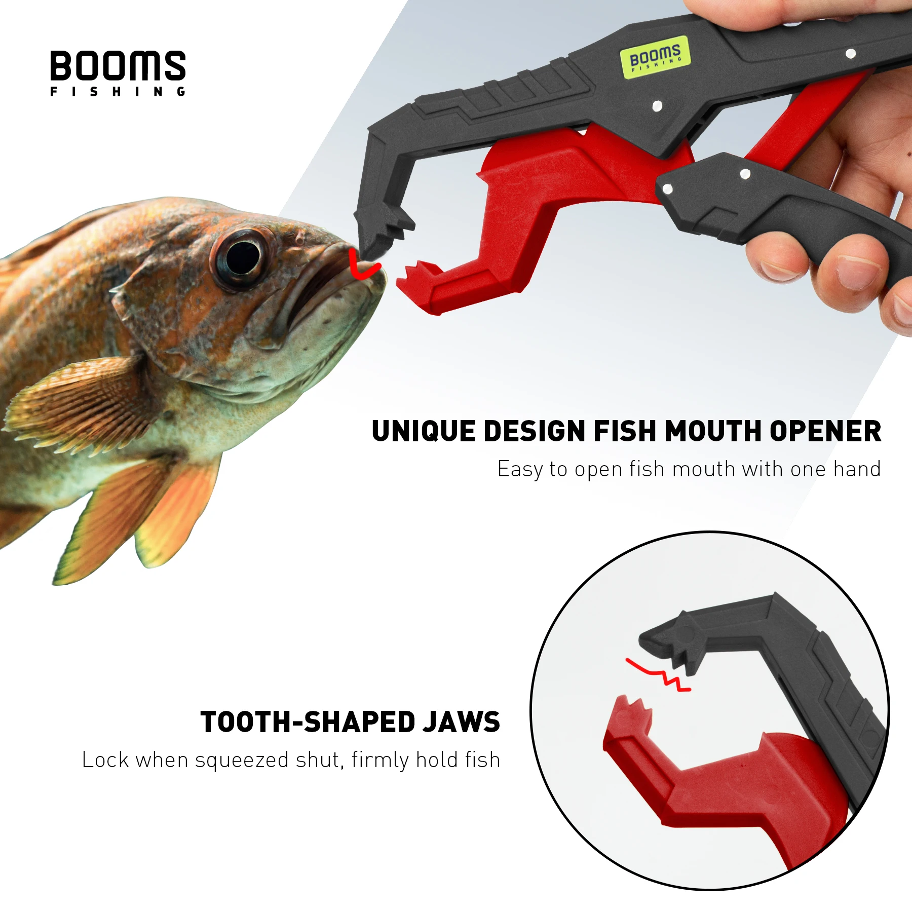 Booms Fishing Glass Fiber Fish Gripper with Lanyard Anti-Rust  Anti-Corrosion Grabber Keeper Safer For Fish - AliExpress