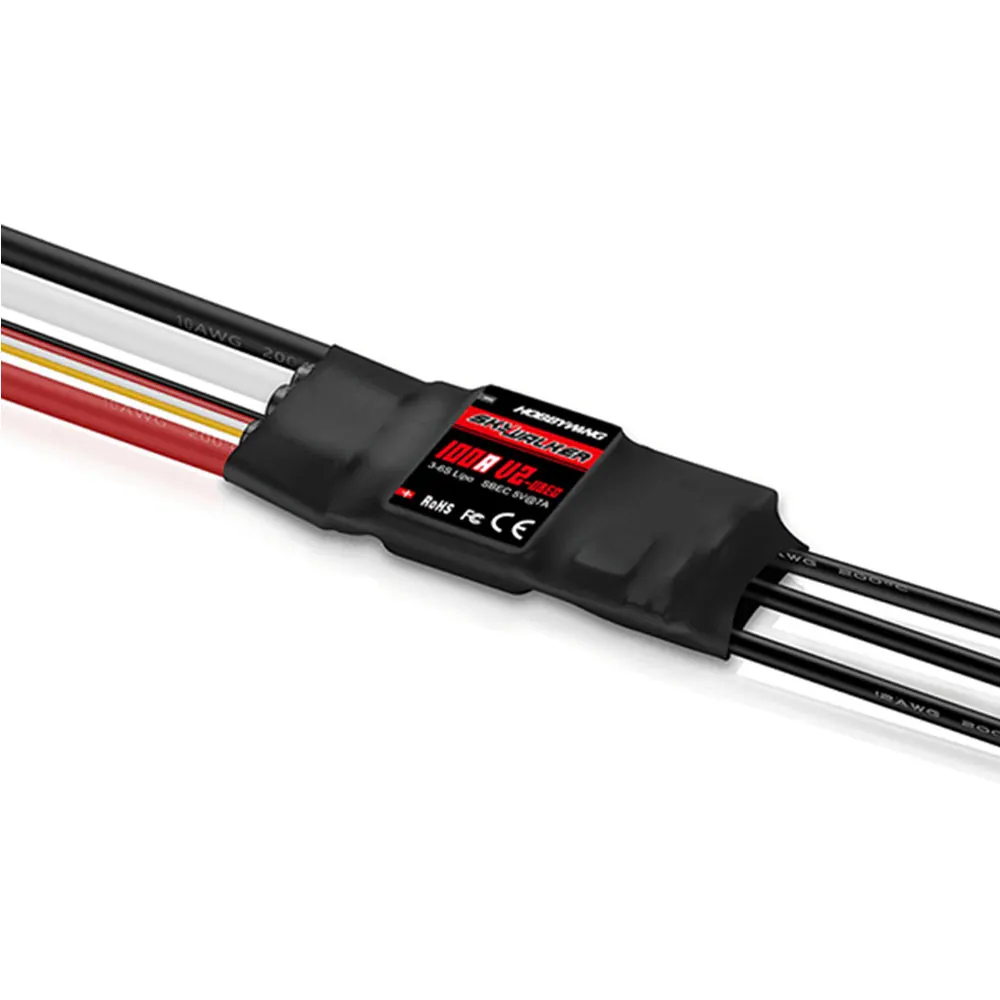 Hobbywing Skywalker 30A ESC Regolatore Di Velocità Per Aerei Ad Ala Fissa, 3-4S LiPo, BEC 5V/5A, 40A Picco - 2