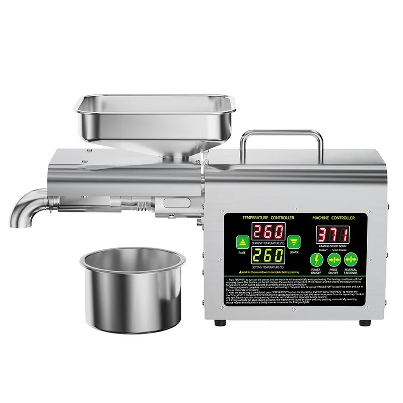 DIVEDEER T2S New Large-Screen Temperature-Regulating Automatic Home Intelligent Oil Press Commercial Cold And Hot Oil