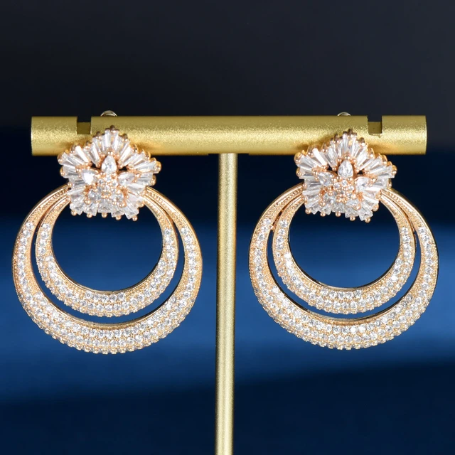 Circle of Gratitude Diamond Hoop Earrings 10K Rose Gold | Kay