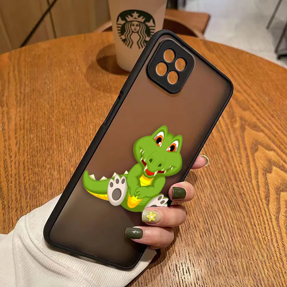 thumbnail image 1 of Caso mate para OPPO A97 A96 A95 A94 A93 A92 A92S A78 A74 A73 A72 A57 A55 A54 A53 A17 A16 4G 5G Funda lindo cocodrilo de dibujos animados, 1 of 5