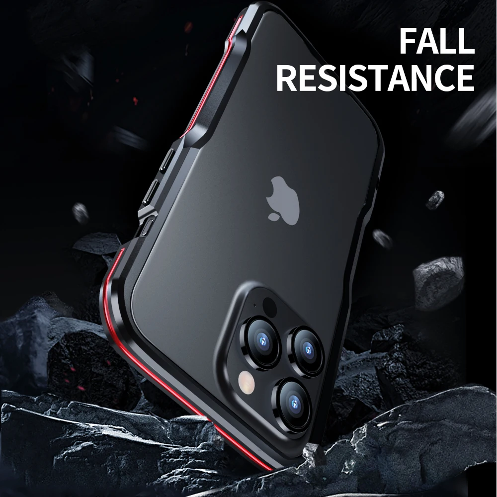 Sleek and Stylish Alloy Frame Phone Case - Anti-Drop Protective Cover