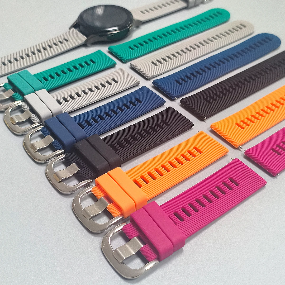 Premium Sport Silicone Watch Band - Official Design, Enhanced Comfort, Various Sizes