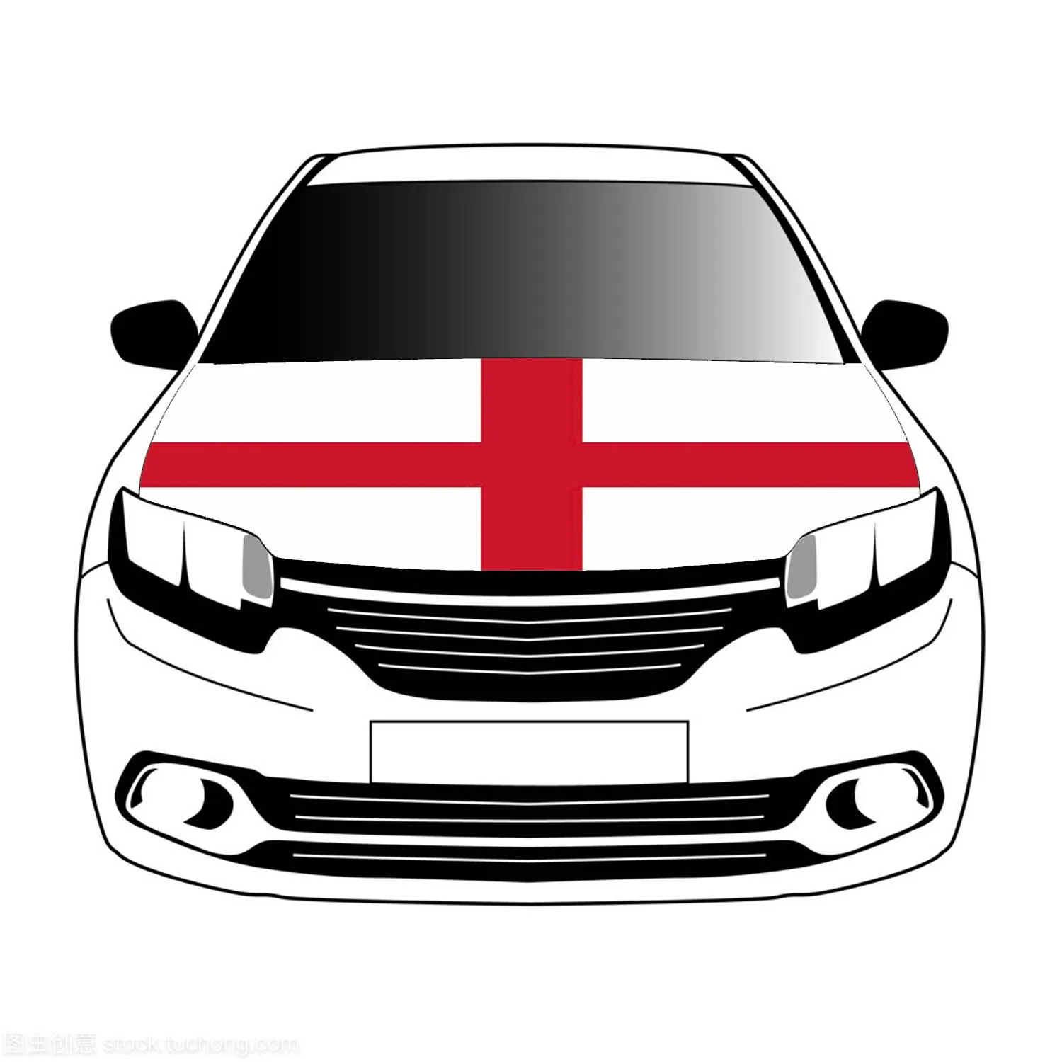 

England flag car Hood cover 3.3x5ft /5x7ft 100%polyester,car bonnet banner