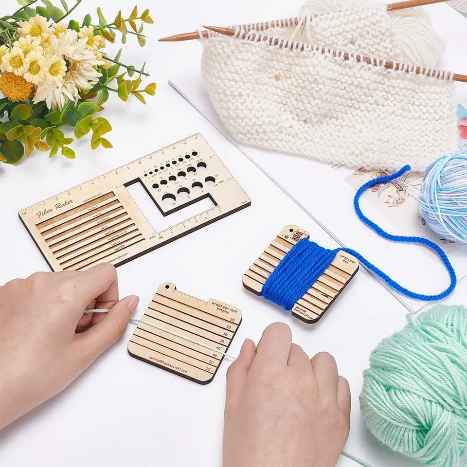 SET GANCIO ALL'UNCINETTO aghi per maglieria con calibro a maglia