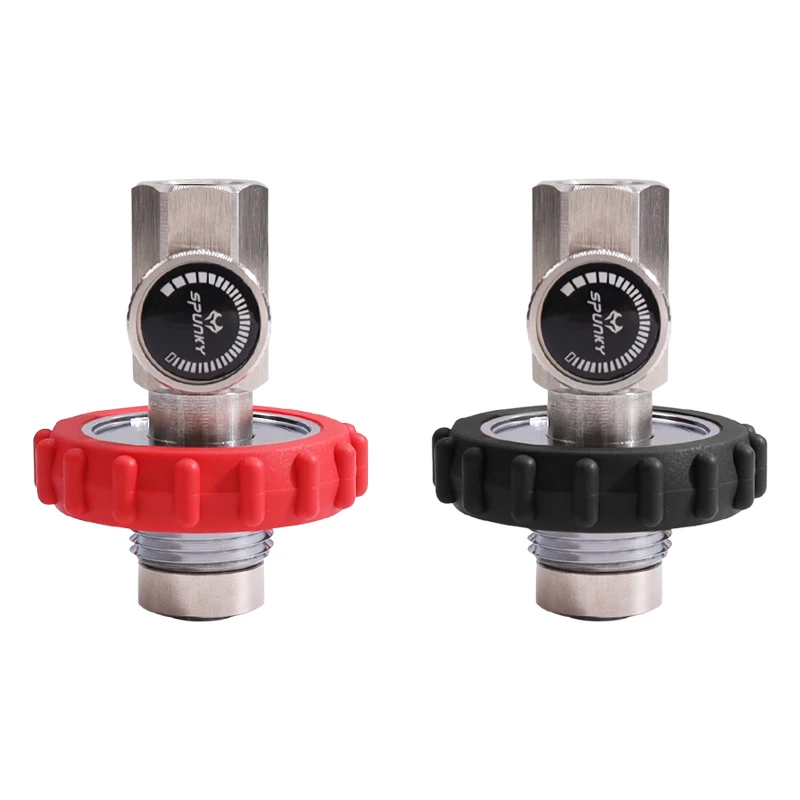 

TUXING Scuba Diving Regulator DIN Fill Station HPA G5/8-14 to Female 1/4NPT Charging Adapter Connector Valve Fittings