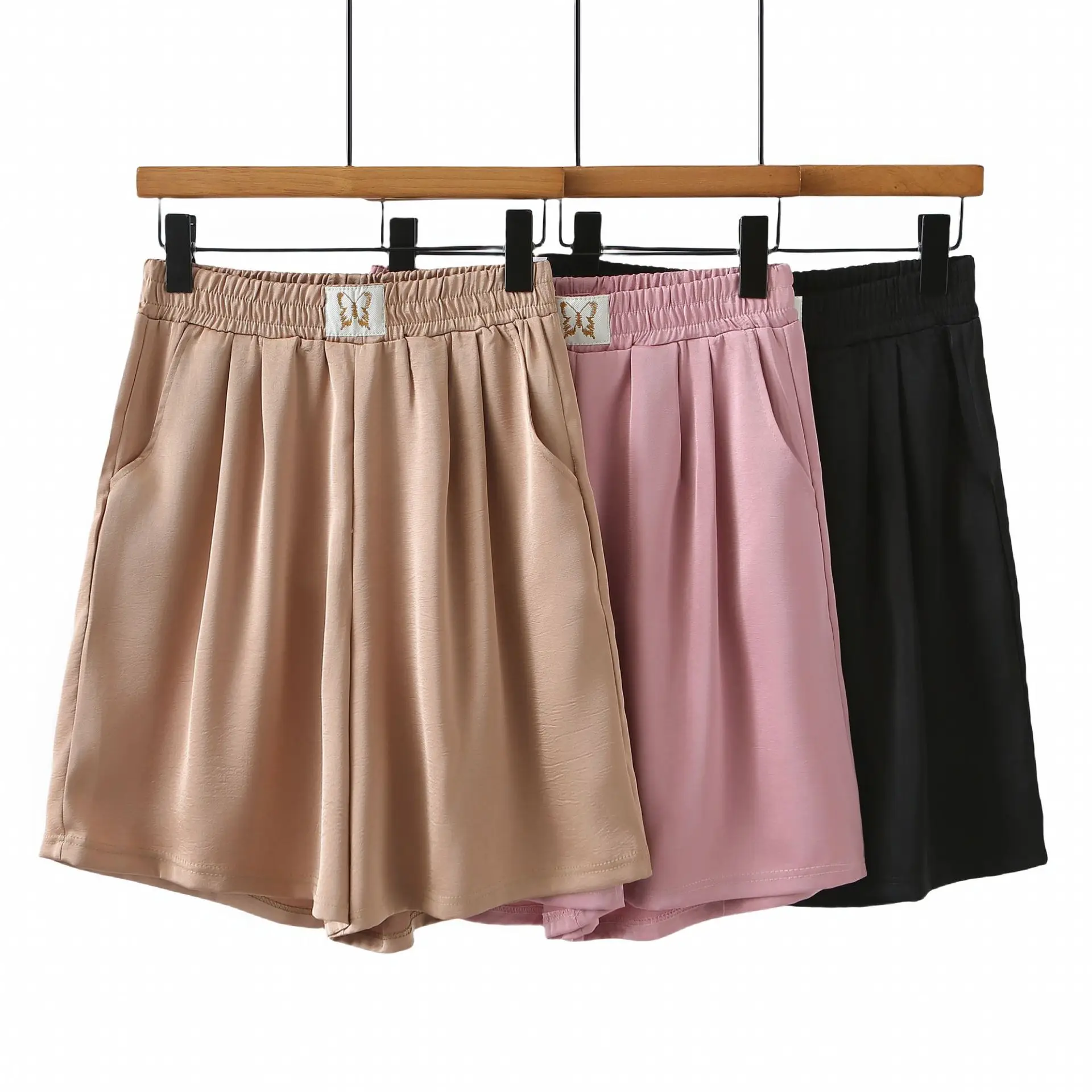 Summer New Casual Shorts For Women 100KG Thin Plus Size Women's wide-leg Hot Pants F438