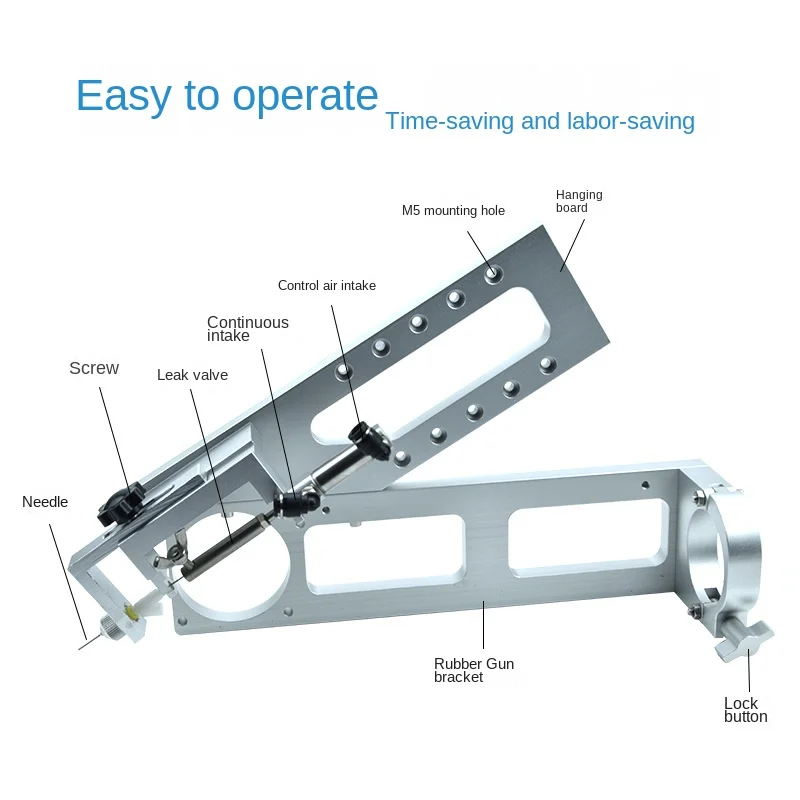 AB Glue Dispensing Valve Pneumatic Glue Gun Closure Stop Glue Device Throttle Valve Dispenser Accessories