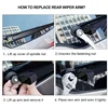 Wiper 14" Fits For Mazda CX-9 CX-7  CX7 CX9 Rear Windshield Wiper Windscreem Blade Kit Replacement 2007 2008 2009 2010 2012 2015 6